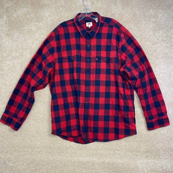 Levi's Other - Levi's Plaid Long Sleeve Button Down Shirt Size XXL